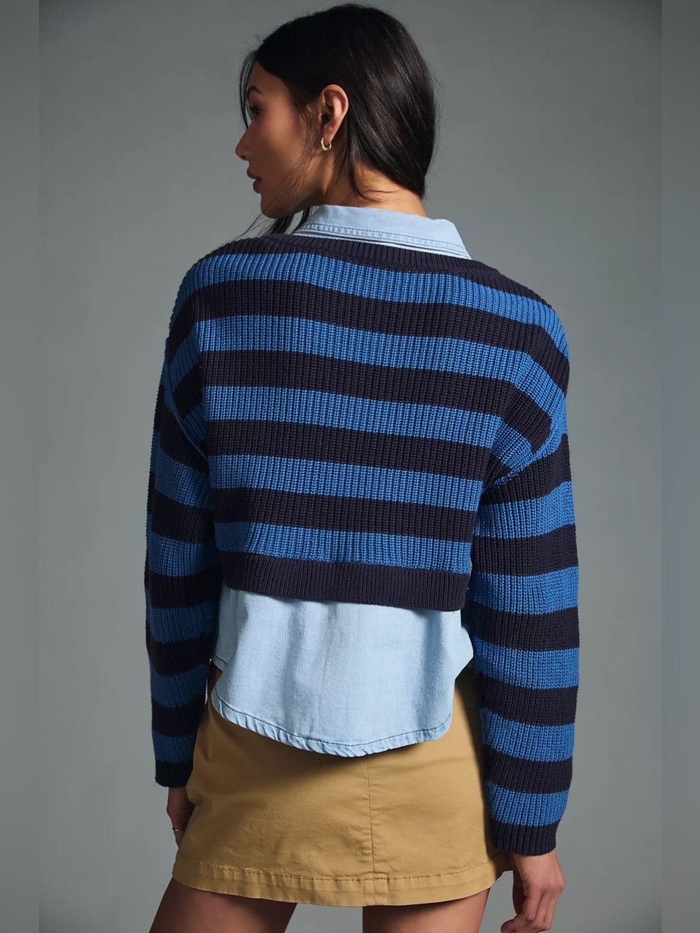 ANTHROPOLOGIE $148 PILCRO LAYERED SWEATER - Picture 3 of 8